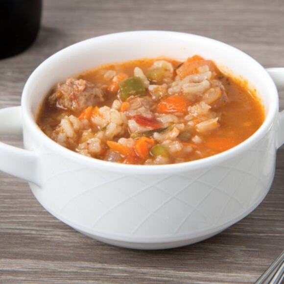 Villeroy & Boch white porcelain soup bowl double handles 4-1/4” - Picture 9 of 13